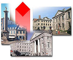 Montage photo: le centre bourgeois