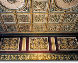 Majolica bas-reliefs